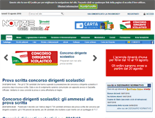 Tablet Screenshot of notiziedellascuola.it